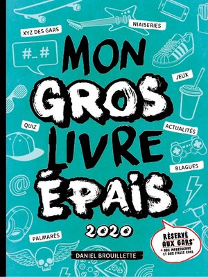 cover image of Mon gros livre épais